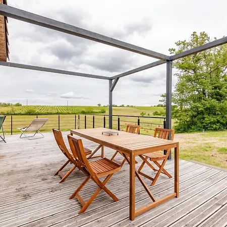 別荘 Maison En Bois Verte Vigne - Calme - Ecologique Souel-et-Sarmases